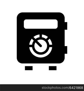 black shopping icon. Shopping icon. Symbol black on white background