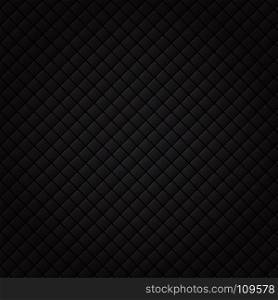 Black square pattern. Luxury sofa background and texture. vector illustration