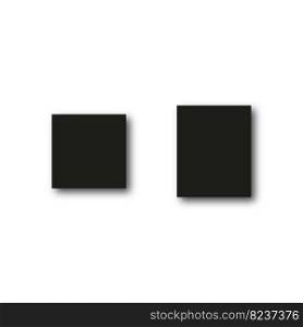 Black squares shadow on transparent background. Vector illustration. EPS 10.. Black squares shadow on transparent background. Vector illustration.