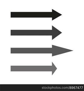 Black straight arrows. Vector illustration. EPS 10.. Black straight arrows. Vector illustration.