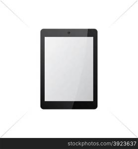 black tablet mock up vector graphic art illustration. black tablet mock up