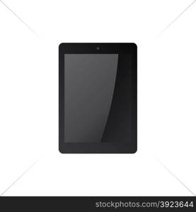 black tablet mock up vector graphic art illustration. black tablet mock up