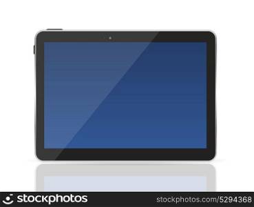 Black Tablet PC. Isolated on White. Vector Illustration EPS10. Black Tablet PC Vector Illustration