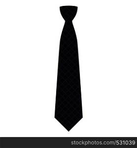 Black tie icon. Flat illustration of black tie vector icon for web design. Black tie icon, flat style