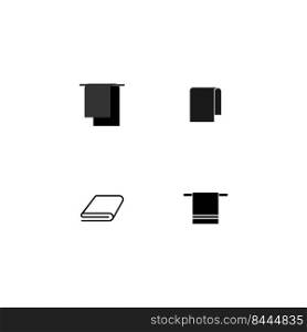 black towel icon illustration design