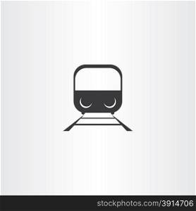black train icon vector design passenger