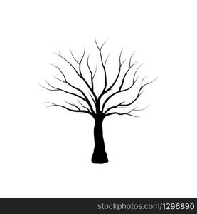 Black tree isolated - Vector illustration. tree isolated - Vector