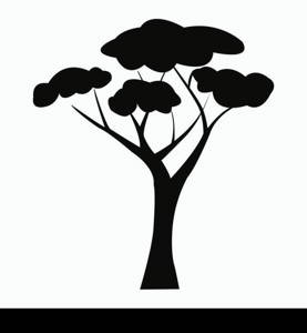 black tree logo vektor template