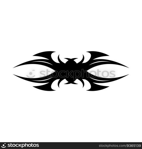 Black Tribal Tattoo Abstract Symbol Template