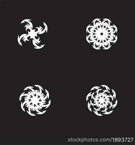 Black tribal tattoo symbol illustration