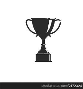 black trophy icon vector illustration design template web