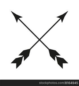 black two arrows cross. Vector illustration. EPS 10.. black two arrows cross. Vector illustration.