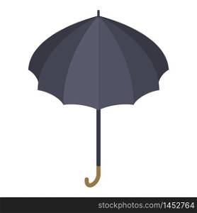 Black umbrella icon. Isometric of black umbrella vector icon for web design isolated on white background. Black umbrella icon, isometric style
