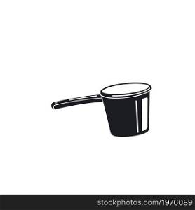 black water dipper cartoon icon vector illustration design template web