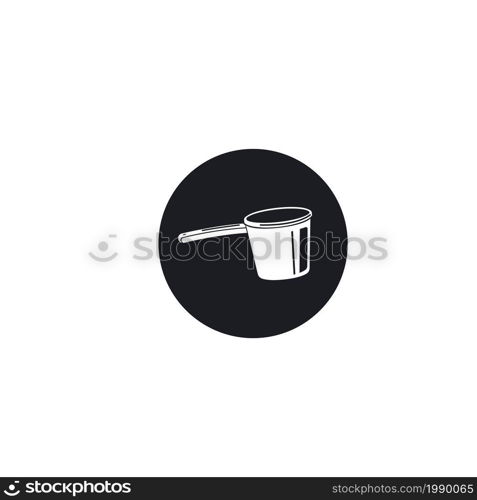 black water dipper icon vector concept design template web