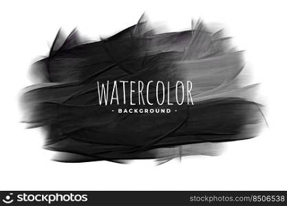 black watercolor grunge texture stain background