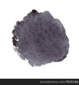 Black watercolor spot