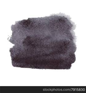 Black watercolor spot