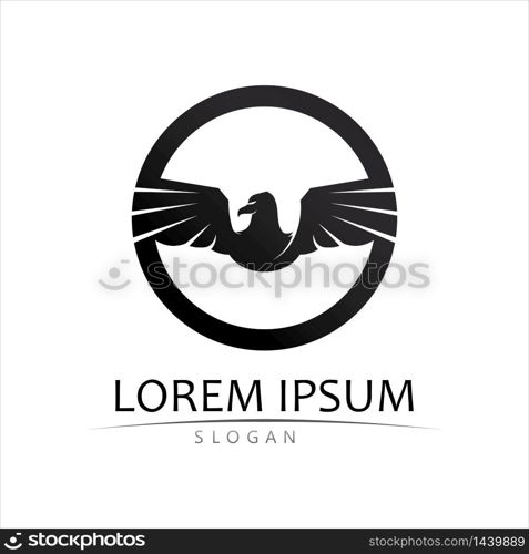 Black wing logo symbol for a professional designer