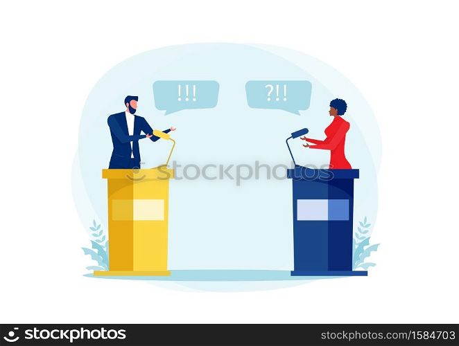 black woman Speak Politician Debate Or Conference about