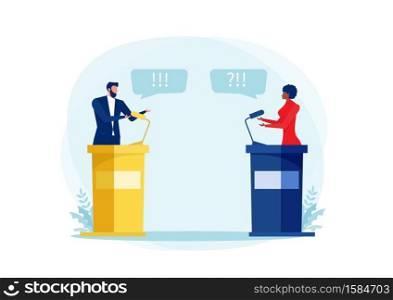 black woman Speak Politician Debate Or Conference about