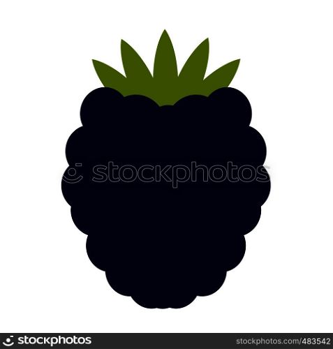 Blackberry flat icon isolated on white background. Blackberry flat icon