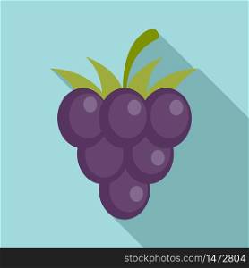 Blackberry icon. Flat illustration of blackberry vector icon for web design. Blackberry icon, flat style