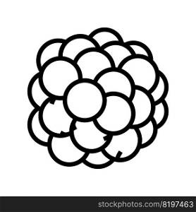 blackberry juicy berry line icon vector. blackberry juicy berry sign. isolated contour symbol black illustration. blackberry juicy berry line icon vector illustration