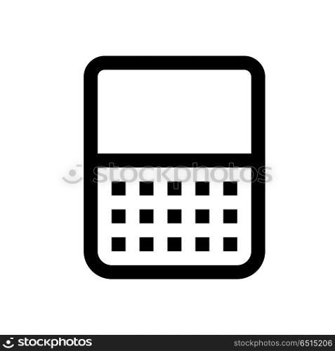 blackberry phone, icon on isolated background