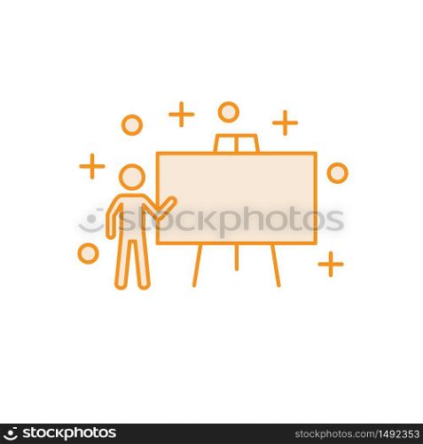 Blackboard icon. logo design template