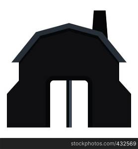 Blacksmith workshop building icon flat isolated on white background vector illustration. Blacksmith workshop building icon isolated