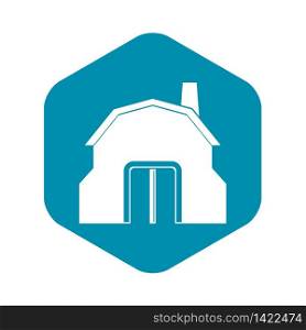 Blacksmith workshop building icon in simple style isolated vector illustration. Blacksmith workshop building icon simple