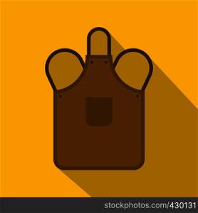 Blacksmiths apron icon. Flat illustration of blacksmiths apron vector icon for web. Blacksmiths apron icon, flat style