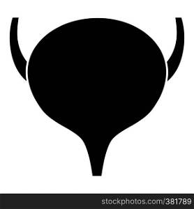 Bladder icon. Simple illustration of bladder vector icon for web. Bladder icon, simple style
