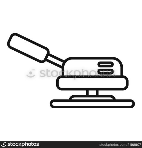 Blade grinding machine icon outline vector. Hand tool. Cutter stone. Blade grinding machine icon outline vector. Hand tool