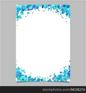 Blank abstract scattered confetti dot flyer Vector Image