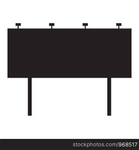 Blank billboard on white background. flat style. Advertising board for your web site design, logo, app, UI. billboard symbol. Blank Advertising sign.
