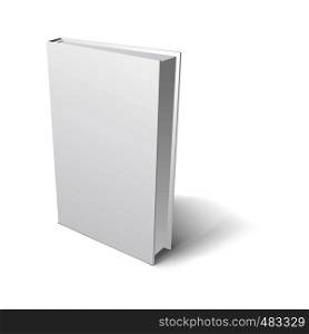 Blank book cover on a white background . Blank book cover