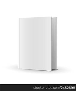 Blank book cover over white Vector Illustration