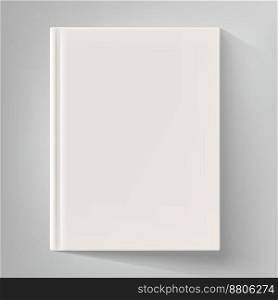 Blank book cover vector image