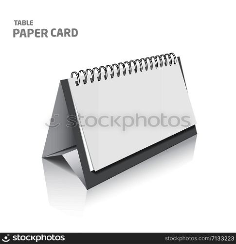 Blank calendar isolated on white 3d model set in color. Blank calendar design isolated on white 3d model in color