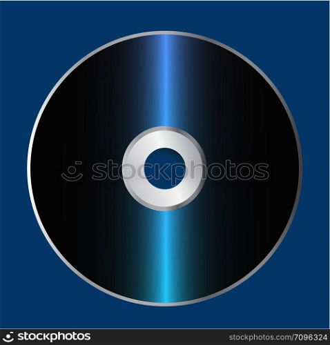 Blank CD Disk Template. Vector Illustration
