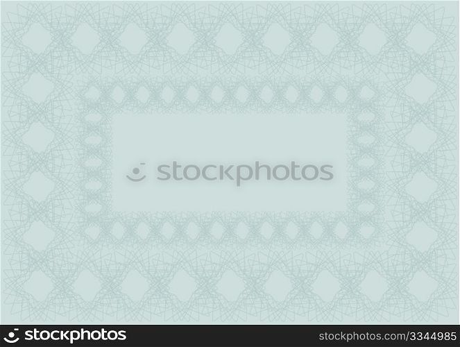 Blank Certificate Background in Shades of Green