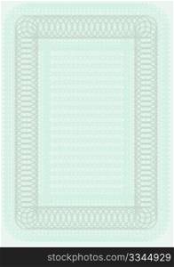 Blank Certificate Template in Shades of Green