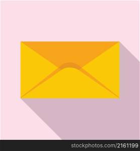 Blank envelope icon flat vector. Mail letter. Paper post. Blank envelope icon flat vector. Mail letter
