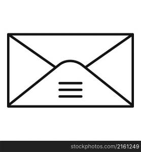 Blank envelope icon outline vector. Mail letter. Paper post. Blank envelope icon outline vector. Mail letter