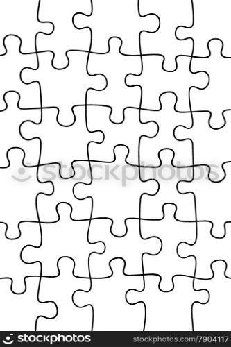 Blank jigsaw puzzle background illustration
