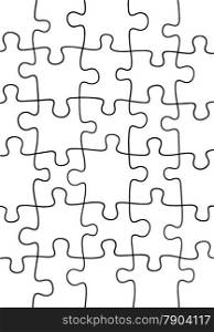 Blank jigsaw puzzle background illustration