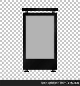 Blank lightbox mockup. Realistic illustration of blank lightbox vector mockup for web. Blank lightbox mockup, realistic style