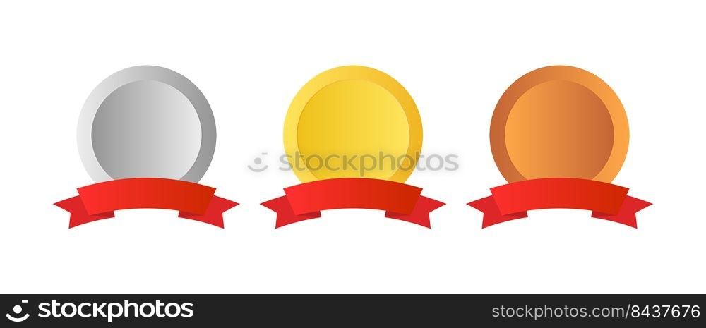 blank medals. Vector illustration. stock image. EPS 10.. blank medals. Vector illustration. stock image. 